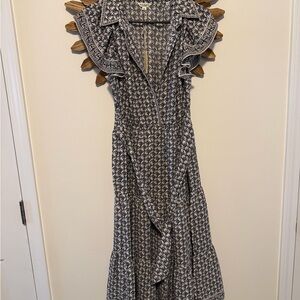 Max Studio Black and White Maxi Dress